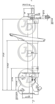 Стойка аморт. JAS 0003 TOYOTA COROLLA,SPRINTER AE100 FRONT R Стойка аморт. JAS 0003 TOYOTA COROLLA,SPRINTER AE100 FRONT R