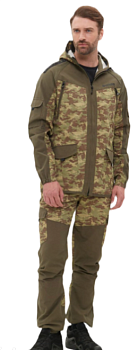 Костюм летний Горка-Люкс ткань Nylon Cotton Рип-Стоп цвет Хаки/MV-23 (Размер: 60-62, Рост: 170-176)