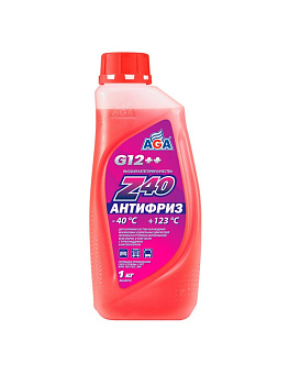 Антифриз AGA Z40. Концентрат. Красный, G12++, 1кг