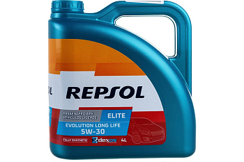 Масло моторное Repsol ELITE Evolution  DX2 (Long Life) 5W30 синт. 4л Масло моторное Repsol ELITE Evolution  DX2 (Long Life) 5W30 синт. 4л