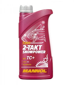 Масло Mannol 2-такт. SNOWPOWER для снегоходов 1л ТС+