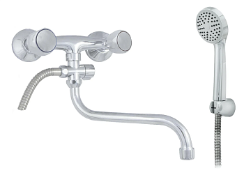 Смеситель в/д ЦС-СМ 500/1-3К ЭКО М Супер круглый излив D-18 L-300мм