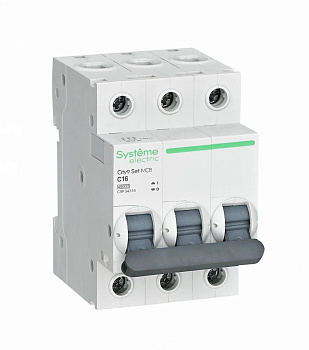Автоматический выключатель 3Р 16А (С) 4,5ka SE EASY 9