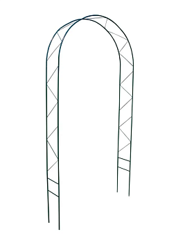 Арка садовая металл зеленая 230см*37см (из двух частей)