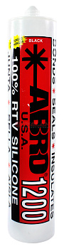 Герметик силиконовый ABRO 310гр черный