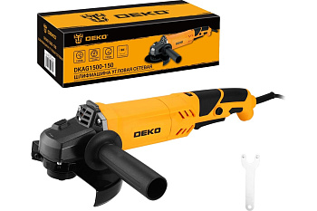 УШМ DEKO DKAG1500-150, 150 мм, 1500 Вт, с регулировкой скорости