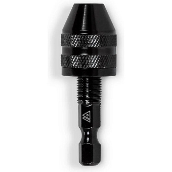 Патрон малый быстрозажимной с хвостовиком HEX-1/4" METALLICA Optima 0,3-6,5 мм, 3/8-24UNF, блистер