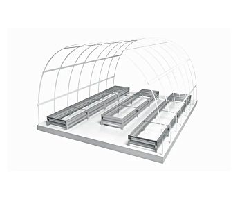 Ограждения (0,65) для грядок в теплицу 3*4 на 3 грядки к-т (0,65*3,93-2; 0,5*3,0-1)