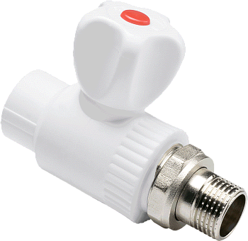 Кран шаровый РР-R для радиатора 20мм х1/2 нар(AQVALINK)
