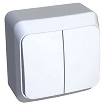 Выключатель Этюд 2кл ОП бел.