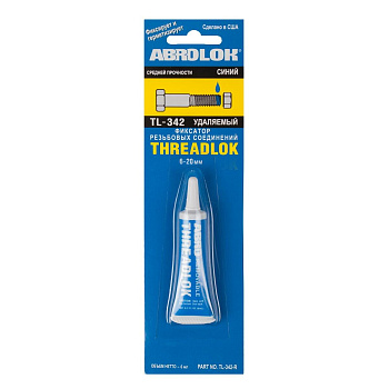 Герметик-фиксатор резьбовых соединений 6мл, синий, ABRO