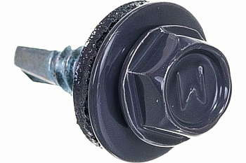 Саморез по металлу Daxmer 4,8х19 RAL 7024 (5000) сверло №2 (серый графит)