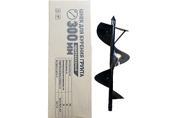 Насадка-шнек для земли МВШ 300/3ЕМ-2, 2 ножа