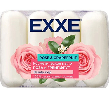 Мыло косметическое EXXE "Роза и грейпфрут" 4*70г