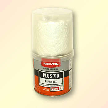Шпатлевка NOVOL смесь для ремонта полиэфирная 250гр. ремонтный комплект