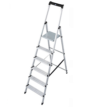 Стремянка SOLIDY 6 ступеньки, раб.высота 3,27м