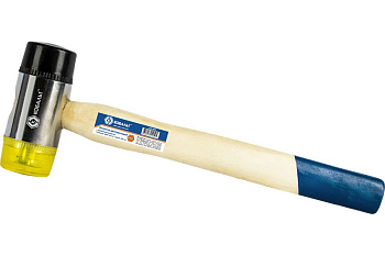 Молоток рихтовочный КОБАЛЬТ диаметр бойка 45мм, вес бойка 650гр., деревянная рукоятка 