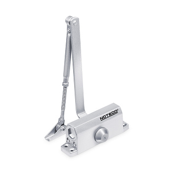 Доводчик дверной NOTEDO DC-060-I SILVER, WHITE до 60кг белый, серебр.