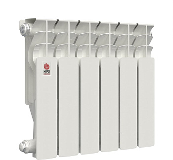 Радиатор алюминиевый "НРЗ"350/100(9) 6 секций ЛЮКС