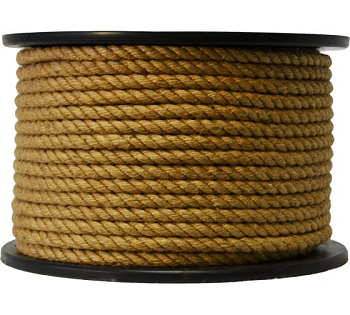 Канат джутовый крученый 10мм (цена за 1 м) 100м