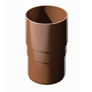 Муфта трубы VERAT (коричневая)  ПВХ