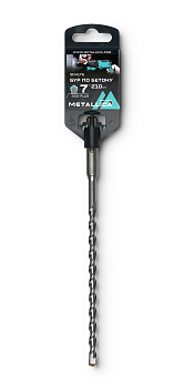 Бур по бетону SDS-plus METALLICA Optima 7х210/150 мм, напайка с центром, 2 спирали