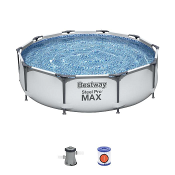 Бассейн Bestway каркасный Steel Pro max 305х76см 4678л, ф-насос Бассейн Bestway каркасный Steel Pro max 305х76см 4678л, ф-насос