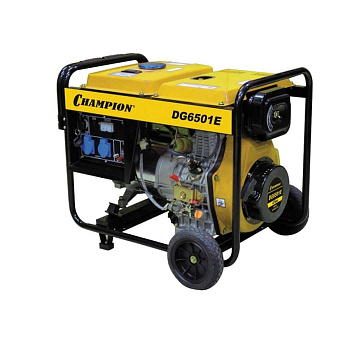 Дизельный генератор с эл. запуском DG6501-E-3  6,6КВТ 8,9 л.с. 800*520*630мм