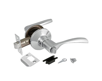 Ручка защелка DK610 CP-BK (6010 CP-B) (фик.) хром (39507) (AJAX)
