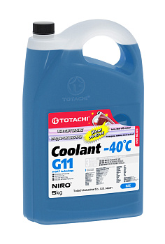 Жидкость охлаждающая TOTACHI NIRO Coolant Blue -40C G11 5кг