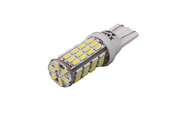 Лампа светодиодная T10 (W2,1-9,5d) белая, 27 SMD 3014 диодов, 12-24V