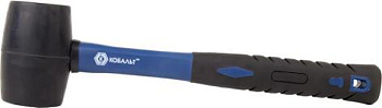 Киянка КОБАЛЬТ 450 г (60 мм), черная резина, фибергласовая рукоятка			