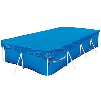 Тент Bestway д/каркасных бассейнов 224х154см, шнуры д/крепления Тент Bestway д/каркасных бассейнов 224х154см, шнуры д/крепления