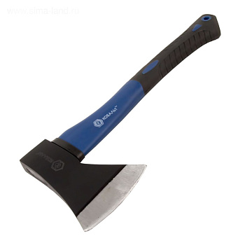 Топор плотницкий КОБАЛЬТ 600г, фибергласовая рукоятка										