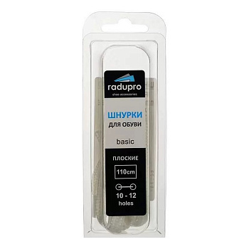 Шнурки д/обуви Radupro REGULAR 110см белые