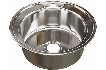 Мойка круг d 51 (0,6) вып 3 1/2 MIXLINE (глуб чаши 17см) с сифоном