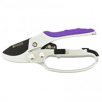 Секатор 200мм с храповым механизмом, обрезиненные рукоятки Palisad