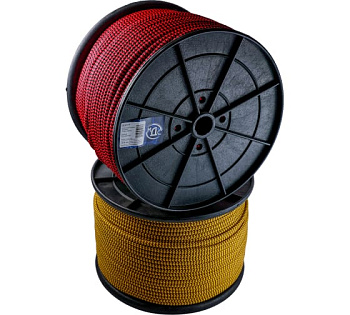 Шнур полип.плет.8мм, 24пр, серд. (цена за 1 м) 200м