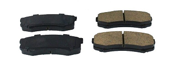 Колодки тормозные, задние D2090H (с антискрипной пластиной)