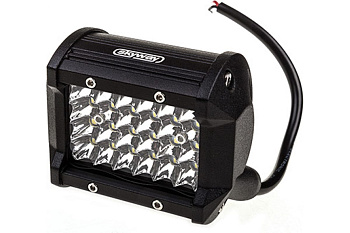 Фара светодиодная SKYWAY OFF ROAD 95*75мм прямоугольная 12V/24V 72W 24 диода, рассеив.свет шт