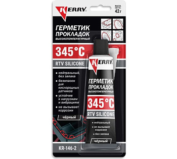 Герметик прокладок высокотемпературный нейтральный RTV SILICONE 42г черный