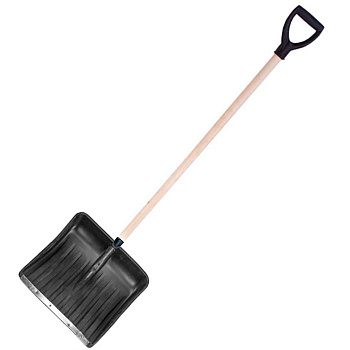 Лопата снеговая 500х380мм оцинков. планка №3 с черенком