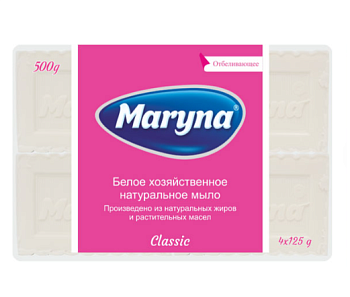 Хозяйственное мыло отбеливающее 4шт*125г MARYNA 