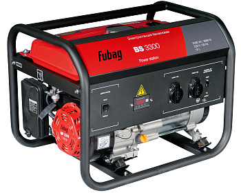 Электростанция бензиновая BS-3300 FUBAG 3/3,3кВт, 15л, 46,5кг, 220Вт