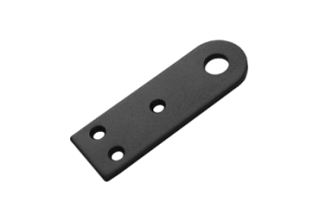 Проушина усиленная прямая Домарт 120*40 черный