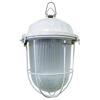 Светильник для произв. зданий с решеткой (стекло, крюк) малый