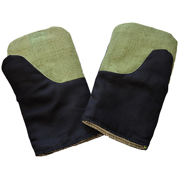 Верхонки утепленные комбинированные #29 белые