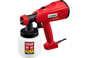 Краскопульт (краскораспылитель) ЗУБР HVLP, 0,8л, краскоперенос 0-700мл/мин, вязкость 60DIN/сек,350Вт