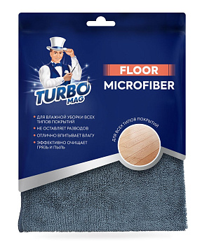 Салфетка для пола "TURBOMAG" FLOOR, микрофибра 400г/м2, 40*60 см, 1 шт.