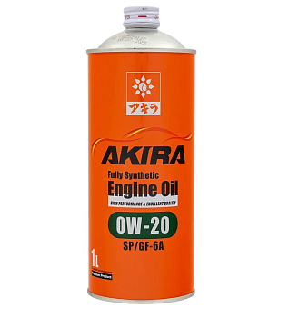 Масло моторное синтетическое AKIRA ENGINE OIL FS 0W20 SP/GF-6A  1л